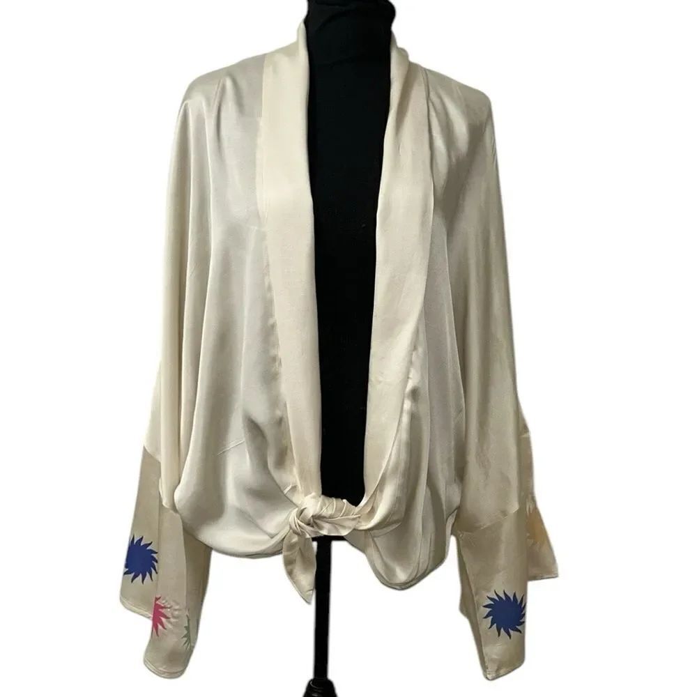 Pippa Cream Oversized Kimono Top(Size Medium)